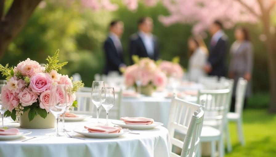 青山での屋外ケータリングイベントの様子